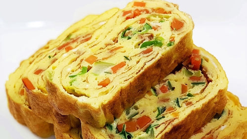 Weiche und fluffiges koreanische Omelette – Gyeran Mari (계란말이)