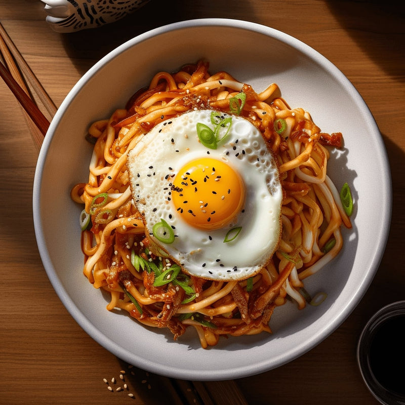 Cremige Kimchi Udon Nudeln – Koreanisches Rezept von SONAMU