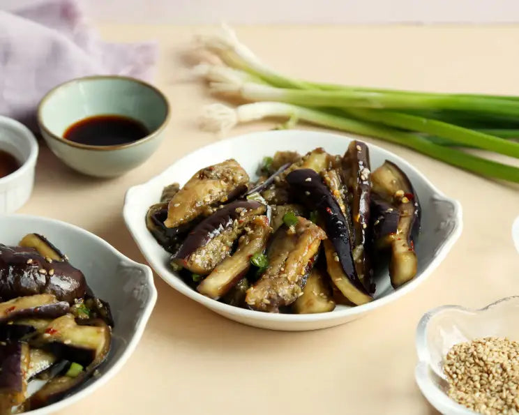 Gaji-namul - Koreanischer Auberginen-Salat (가지나물) – Koreanisches Rezept von SONAMU