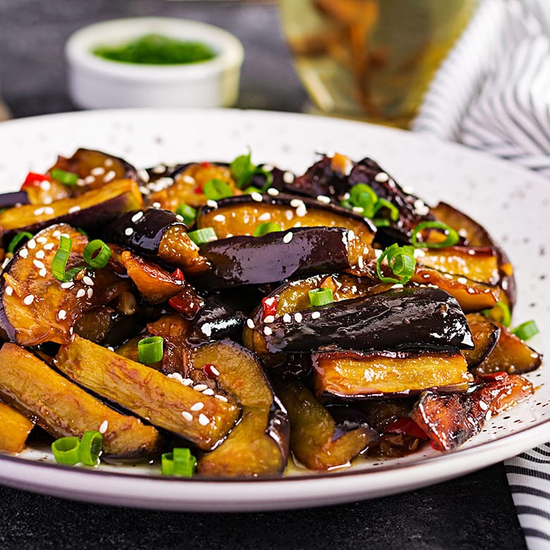 Gaji Bokkeum - Scharf gebratene Auberginen (가지볶음) – Koreanisches Rezept von SONAMU