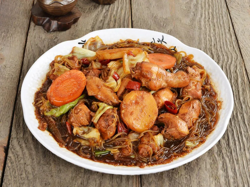 Geschmortes Hünchen – Andong Jjimdak (안동찜닭) – Koreanisches Rezept von SONAMU
